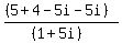 %28%285%2B4-5i-5i%29%29%2F%28%281%2B5i%29%29