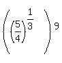 %28%285%2F4%29%5E%281%2F3%29%29%5E9
