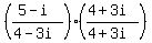 %28%285-i%29%2F%284-3i%29%29%2A%28%284%2B3i%29%2F%284%2B3i%29%29