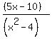 %28%285x-10%29%29%2F%28%28x%5E2-4%29%29
