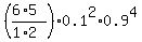 %28%286%2A5%29%2F%281%2A2%29%29%2A0.1%5E2%2A0.9%5E4