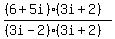 %28%286%2B5i%29%2A%283i%2B2%29%29%2F%28%283i-2%29%2A%283i%2B2%29%29