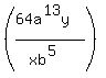 %28%2864a%5E13y%29%2F%28xb%5E5%29%29%29
