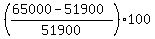 %28%2865000+-+51900%29%2F51900%29%2A100