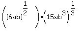 %28%286ab%29%5E%281%2F2%29%29%2A%2815ab%5E3%29%5E%281%2F3%29