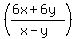 %28%286x%2B6y%29%2F%28x-y%29%29