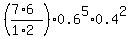%28%287%2A6%29%2F%281%2A2%29%29%2A0.6%5E5%2A0.4%5E2