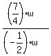 %28%287%2F4%29w%29%2F%28%28-1%2F2%29w%29
