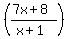 %28%287x%2B8%29%2F%28x%2B1%29%29