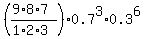 %28%289%2A8%2A7%29%2F%281%2A2%2A3%29%29%2A0.7%5E3%2A0.3%5E6