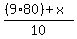 %28%289%2A80%29+%2B+x%29%2F10