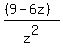 %28%289-6z%29%29%2Fz%5E2