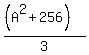 %28%28A%5E2+%2B+256%29%29%2F3