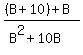 %28%28B%2B10%29%2BB%29%2F%28B%5E2%2B10B%29