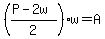 %28%28P-2w%29%2F2%29w=A