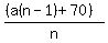 %28%28a%28n-1%29%2B70%29%29%2Fn
