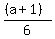 %28%28a%2B1%29%29%2F6