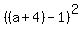 %28%28a%2B4%29+-+1%29%5E2