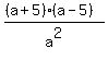 %28%28a%2B5%29%28a-5%29%29%2Fa%5E2