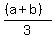 %28%28a%2Bb%29%29%2F3