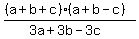 %28%28a%2Bb%2Bc%29%28a%2Bb-c%29%29%2F%283a%2B3b-3c%29