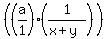 %28%28a%2F1%29%281%2F%28x%2By%29%29%29