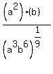 %28%28a%5E2%29%28b%29%29%2F%28a%5E3b%5E6%29%5E%281%2F9%29