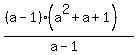 %28%28a-1%29%28a%5E2%2Ba%2B1%29%29%2F%28a-1%29+