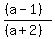 %28%28a-1%29%29%2F%28%28a%2B2%29%29