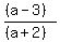 %28%28a-3%29%29%2F%28%28a%2B2%29%29
