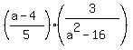 %28%28a-4%29%2F5%29%2A%283%2F%28a%5E2-16%29%29