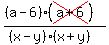 %28%28a-6%29%28cross%28a%2B6%29%29%29%2F%28%28x-y%29%28x%2By%29%29
