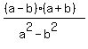 %28%28a-b%29%28a%2Bb%29%29%2F%28a%5E2-b%5E2%29