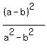 %28%28a-b%29%5E2%29%2F%28a%5E2-b%5E2%29