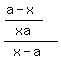 %28%28a-x%29%2Fxa%29%2F%28x-a%29