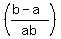 %28%28b+-+a%29%2Fab%29
