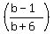 %28%28b-1%29%2F%28b%2B6%29%29