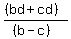 %28%28bd+%2B+cd%29%29%2F%28%28b-c%29%29