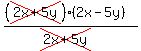 %28%28cross%282x%2B5y%29%29%282x-5y%29%29%2F%28cross%282x%2B5y%29%29