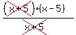 %28%28cross%28x%2B5%29%29%28x-5%29%29%2F%28cross%28x%2B5%29%29