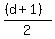 %28%28d%2B1%29%29%2F2