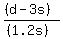 %28%28d-3s%29%29%2F%28%281.2s%29%29