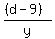 %28%28d-9%29%29%2Fy