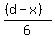 %28%28d-x%29%29%2F6