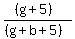 %28%28g%2B5%29%29%2F%28%28g%2Bb%2B5%29%29