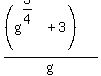 %28%28g%5E%283%2F4%29%2B3%29%29%2Fg+