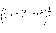 %28%28log%28w-4%29%29%5E3%2A%28%28w%2B5%29%29%5E2%2F%287%29%29%5E%281%2F2%29