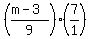 %28%28m-3%29%2F9%29%287%2F1%29