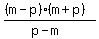 %28%28m-p%29%28m%2Bp%29%29%2F%28p-m%29