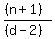 %28%28n%2B1%29%29%2F%28%28d-2%29%29